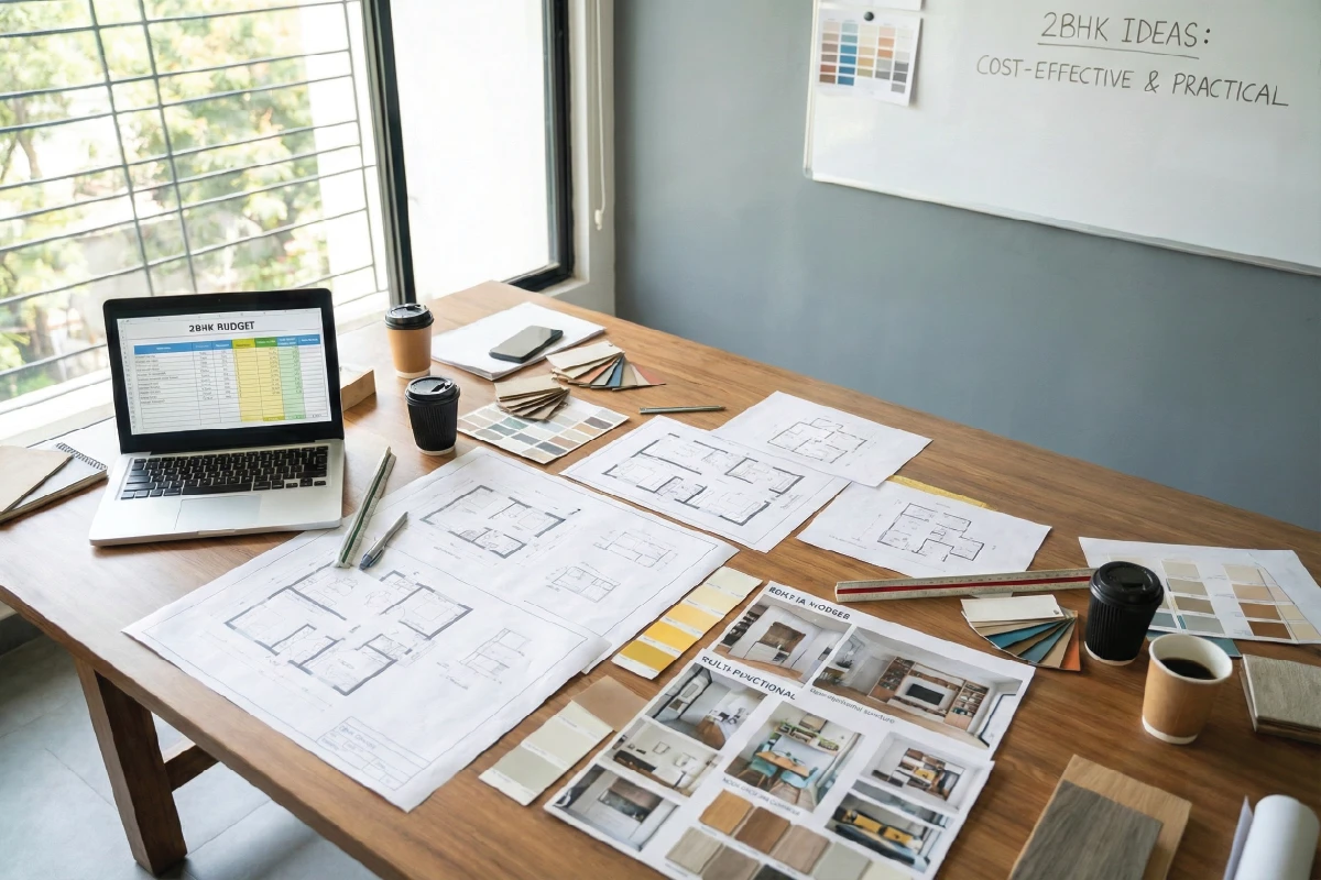 2BHK Interior Design Ideas - Layout Planning, Costs & Practical Solutions