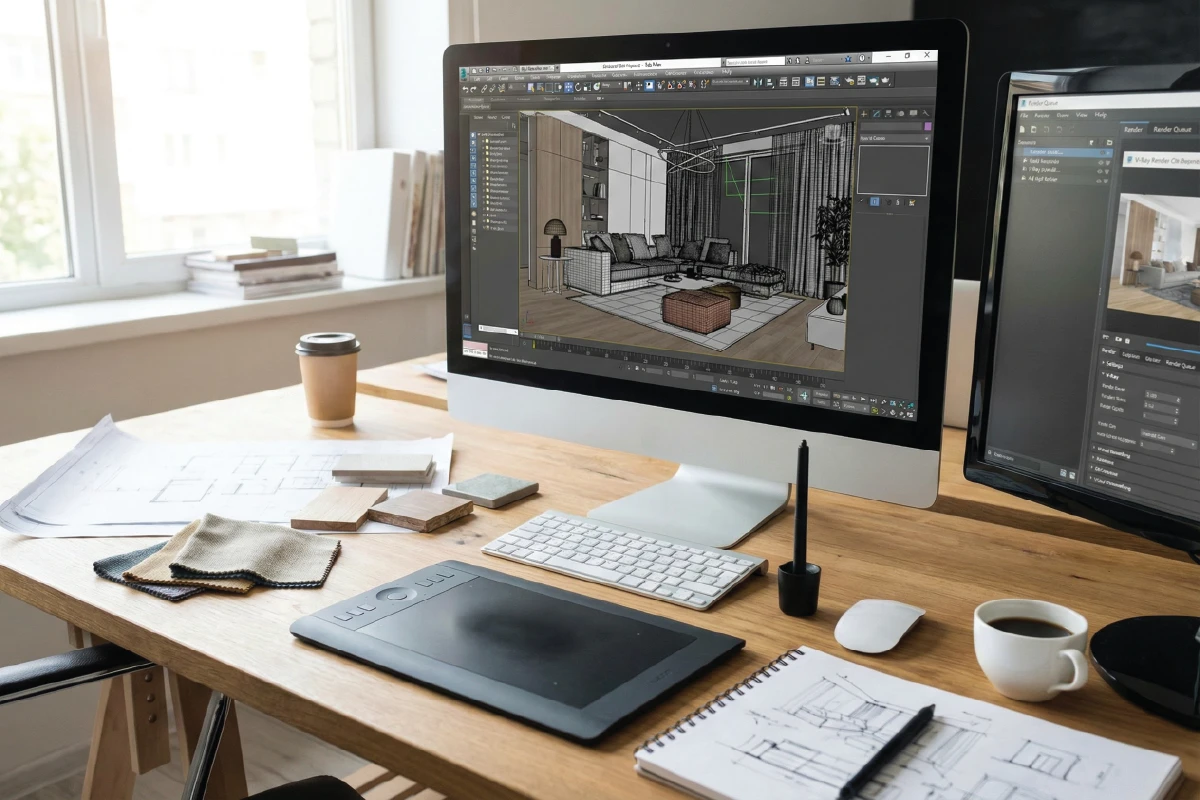 Interior Design In 3ds Max - 3D Modeling, Rendering & Professional Workflow
