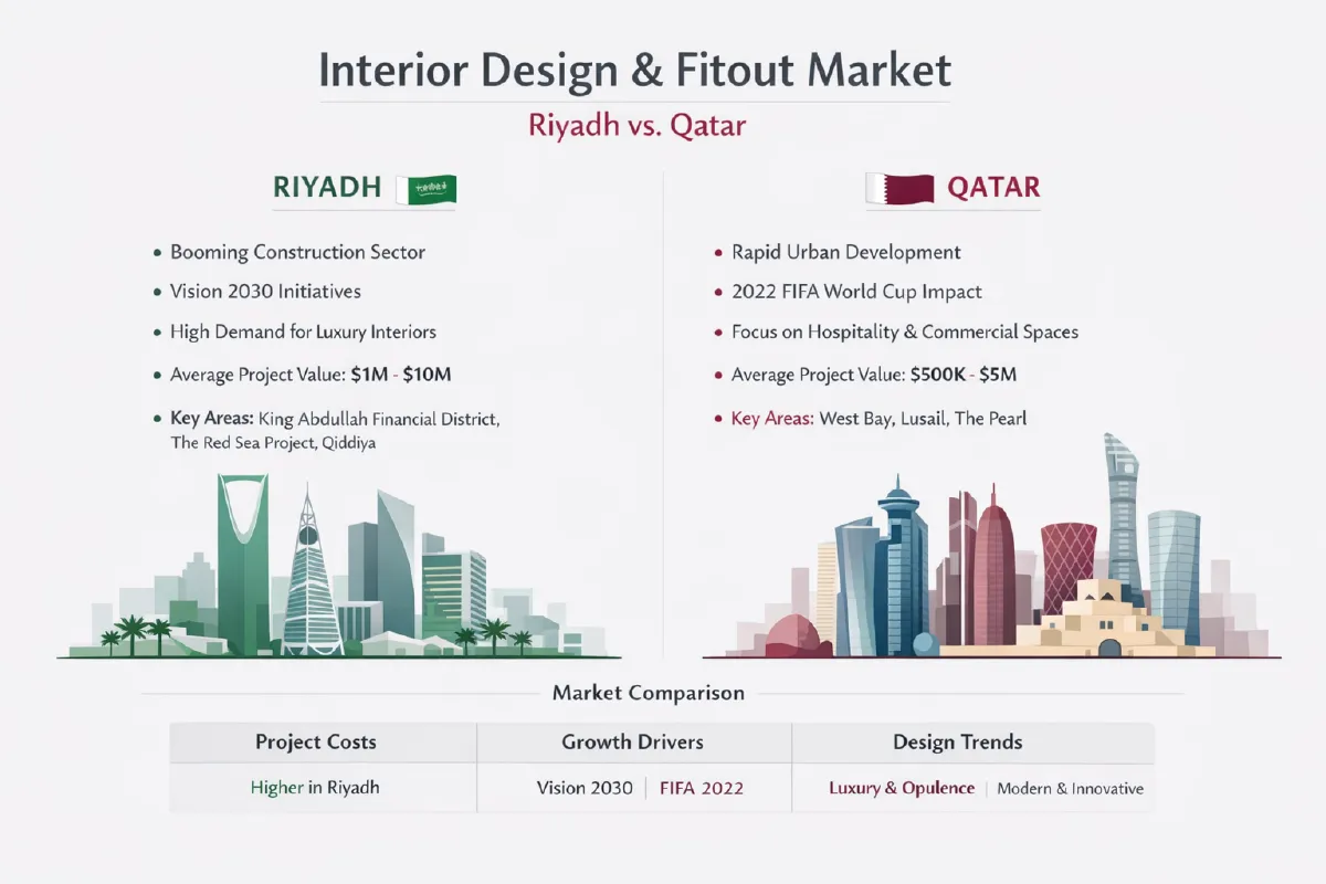Interior Design & Fitout Market in Riyadh: How Approvals and Scope Differ from Qatar